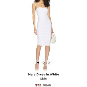Strapless White Bodycon Dress - Revolve